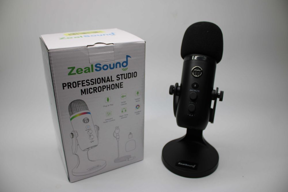 ZealSound K66 PRO Mikrofon pojemnościowy USB, Plug&Play dla YT STREAM