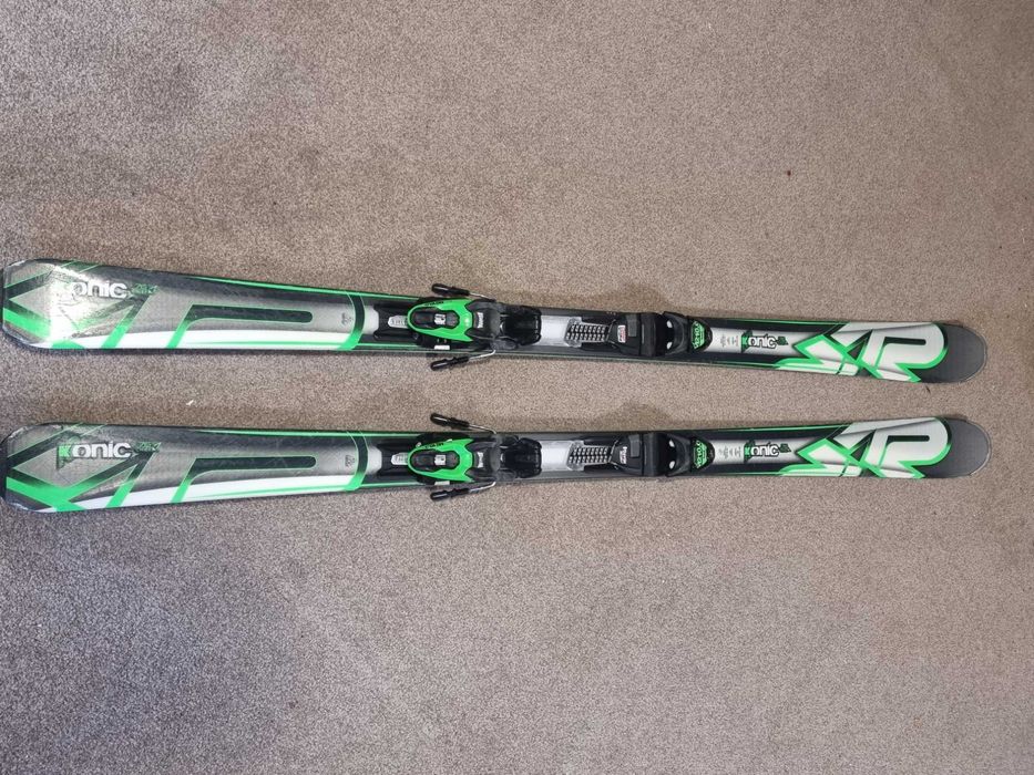 Narty K2 Konic 170cm taliowane 120 - 76 -105. Promień skrętu 15,5 m