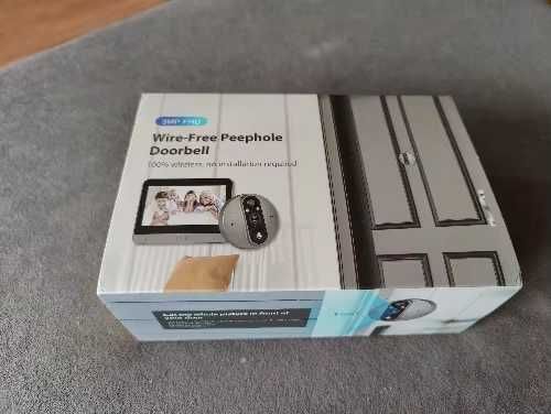 WiFi дверной глазок 3MP со звонком, камерой, детектором движения