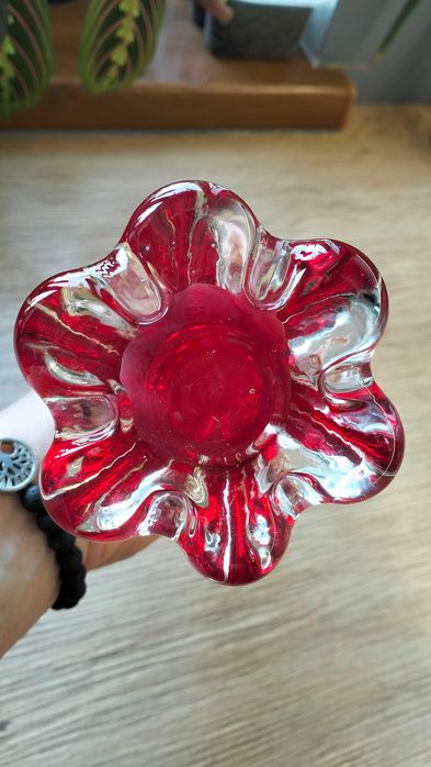 Wazon flet skręcony Murano