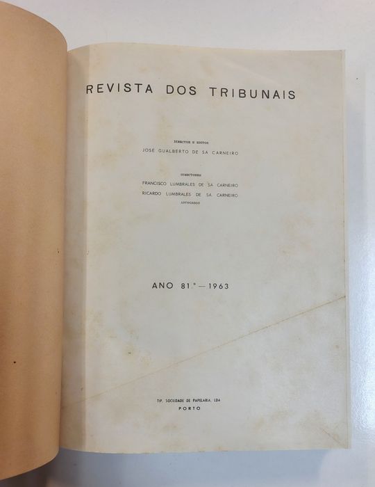 Revista dos tribunais - Ano 81, 1963
