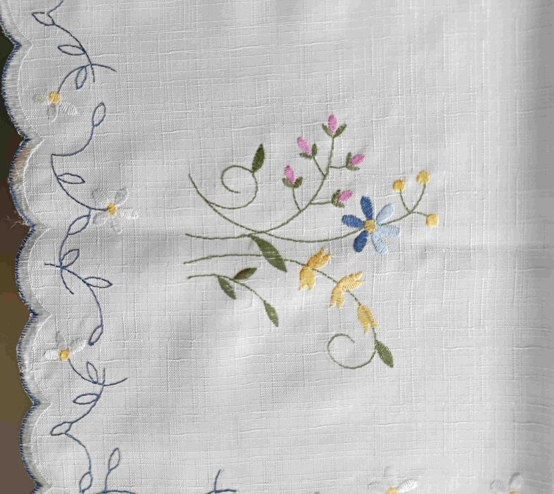 Naperon linho branco 46x30