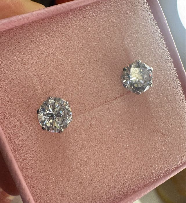 Nowe, piękne kolczyki szlifowane na brylanty Bijou Brigitte okazja