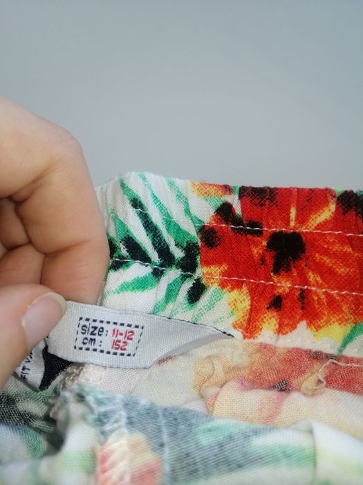 Calções florais 11-12 anos tiffosi rapariga
