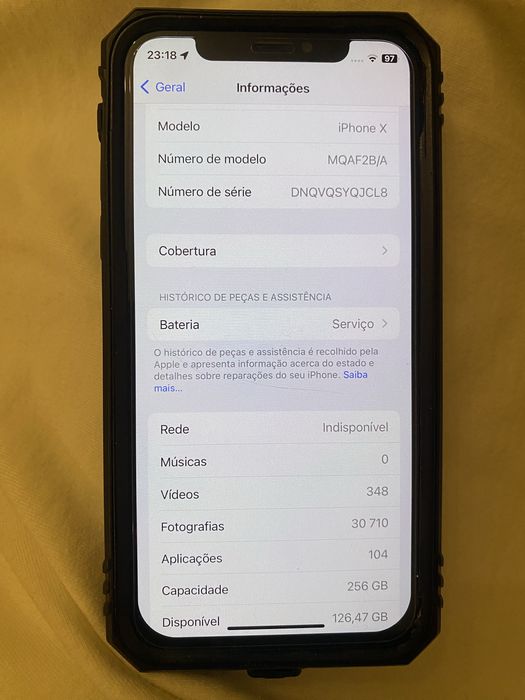 Iphone X 256 gb bom estado