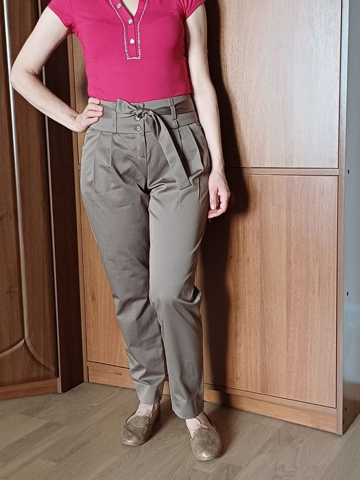 Продаю оливково- серые женские брюки Petra, размер 36