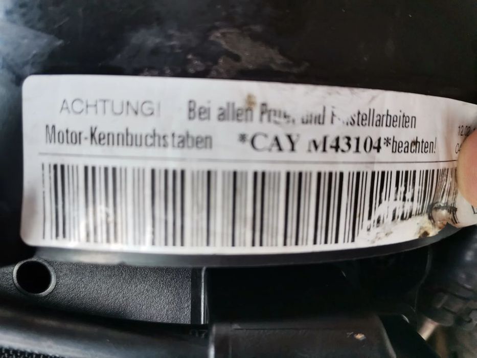 silnik kompletny audi vw skoda 1.6 tdi cay cayc 77kw 105 km