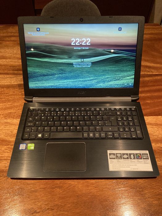Acer Aspire A515-51G i7-8550U 256GB NVME