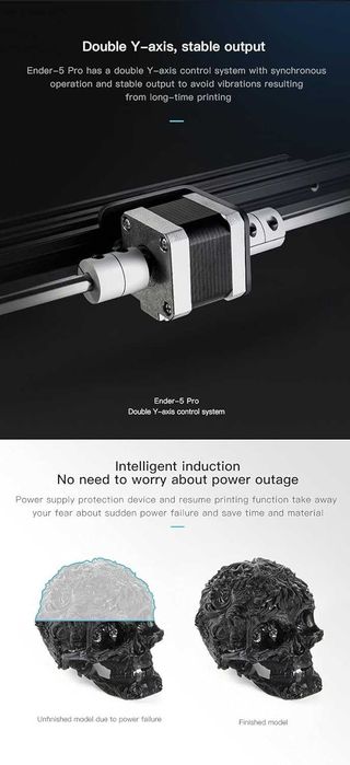 Ender 5 Pro impressora 3D com CRtouch autonivelamento e extras