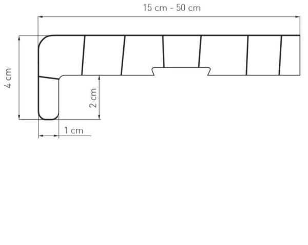 Parapet wewnętrzny PCV Marmur