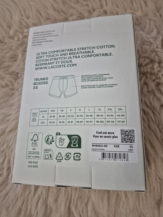 Bokserki lacoste