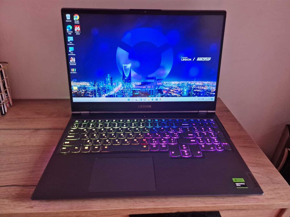 Lenovo Legion5-15ach6/IPS165Гц/Ryzen®7 5800/16GB/512SSD/RTX3050Ti 4 ГБ