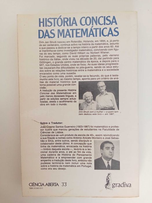 História concisa da Matemática - Dirk J. Struik