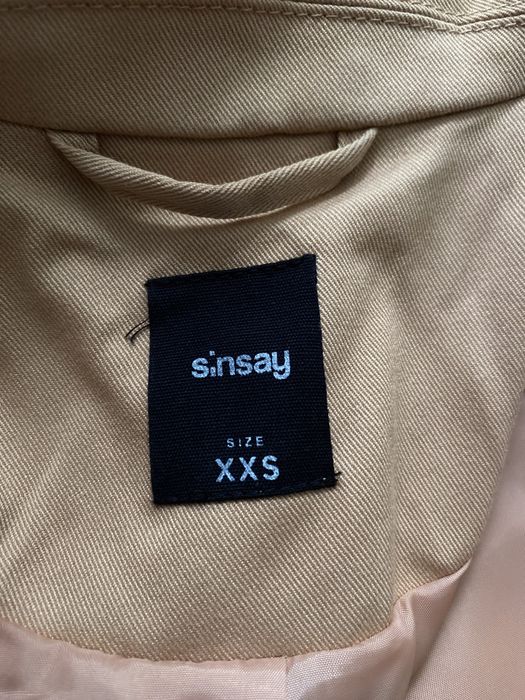 Sinsay letni płaszcz damski XXS