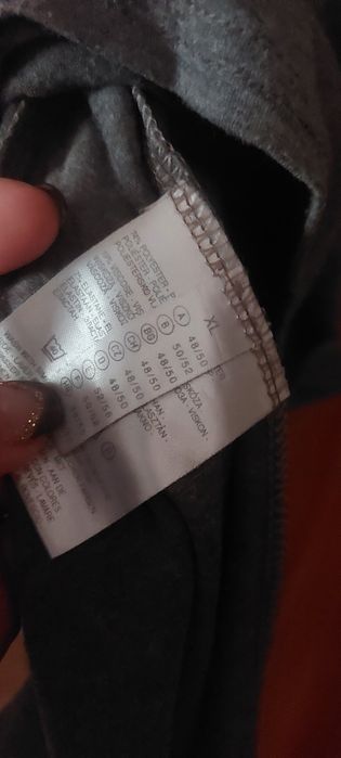 Camisola cinza e tunica cinza xl