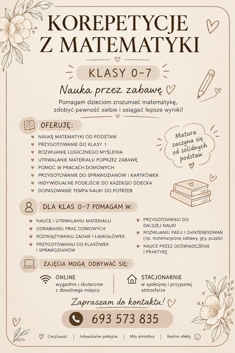 Zajęcia z matematyki