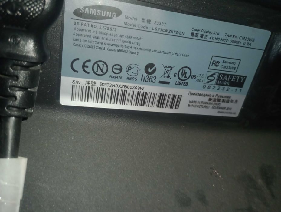 Monitor Samsung syncMaster 2333T