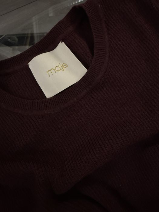 Кофта лонгслив Maje марсала бургунди бордовый