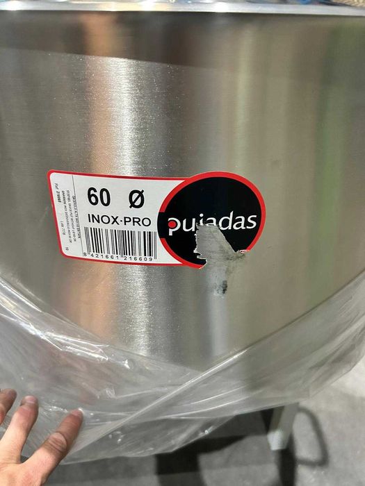 Tacho profissional de aço inoxidável PUJADAS INOX-PRO - 60cms