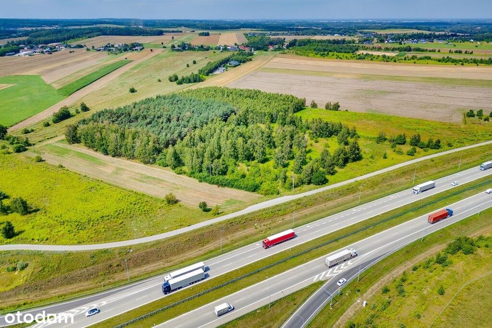 Działka usługowa przy samym zjeździe A1 - Widok 5