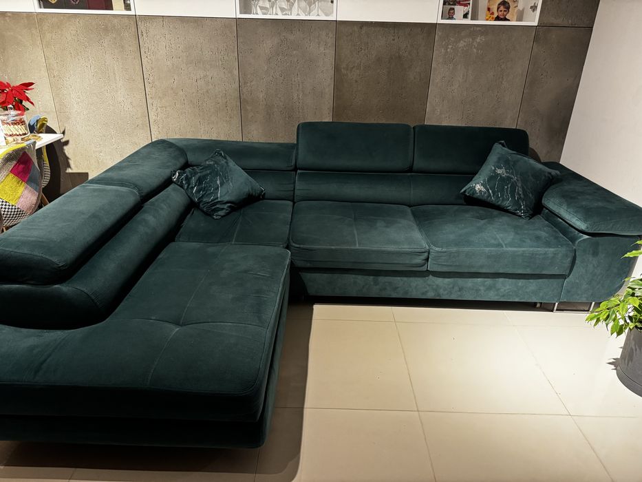 Narożnik  z funkcja spania