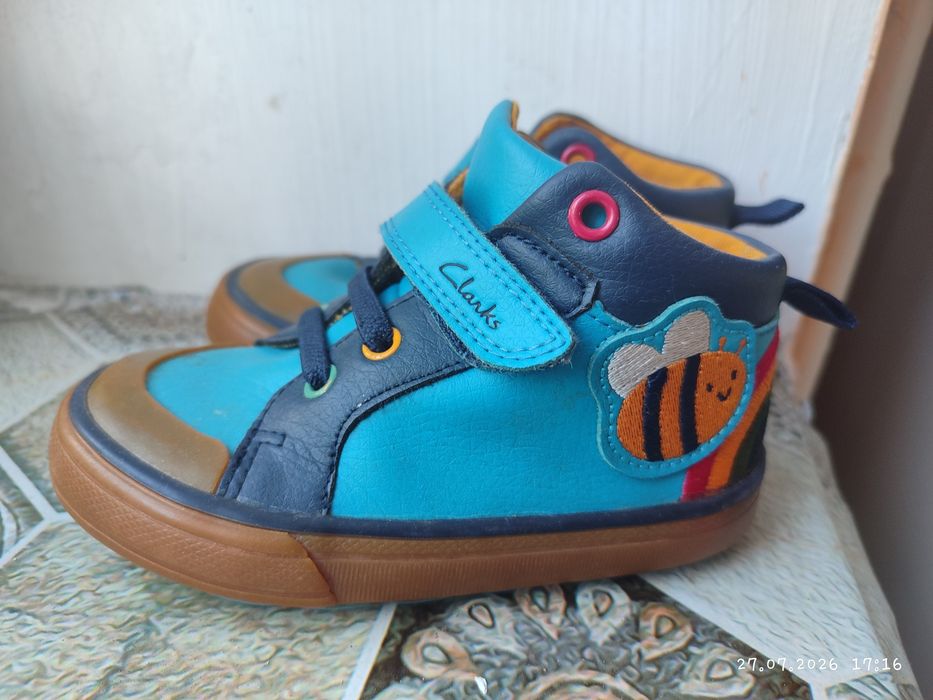 Дитячі шкіряні кеди Clarks