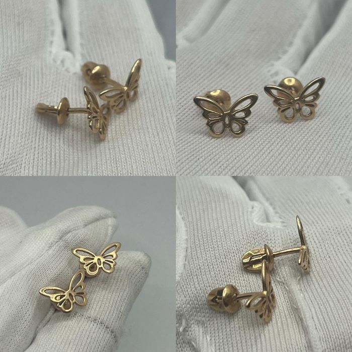 Золотые сережки 585, 1,21г