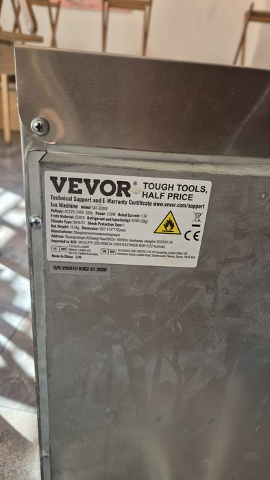 Máquina de fazer gelo VEVOR