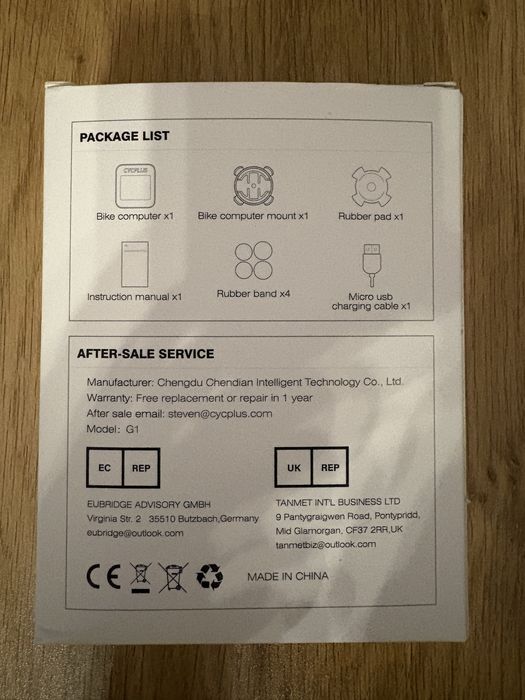 Licznik rowerowy z GPS model CYCPLUS G1