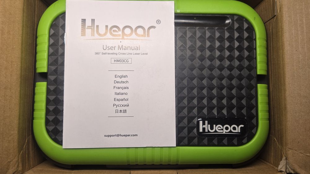 Лазерный уровень нивелир Huepar HM03CG