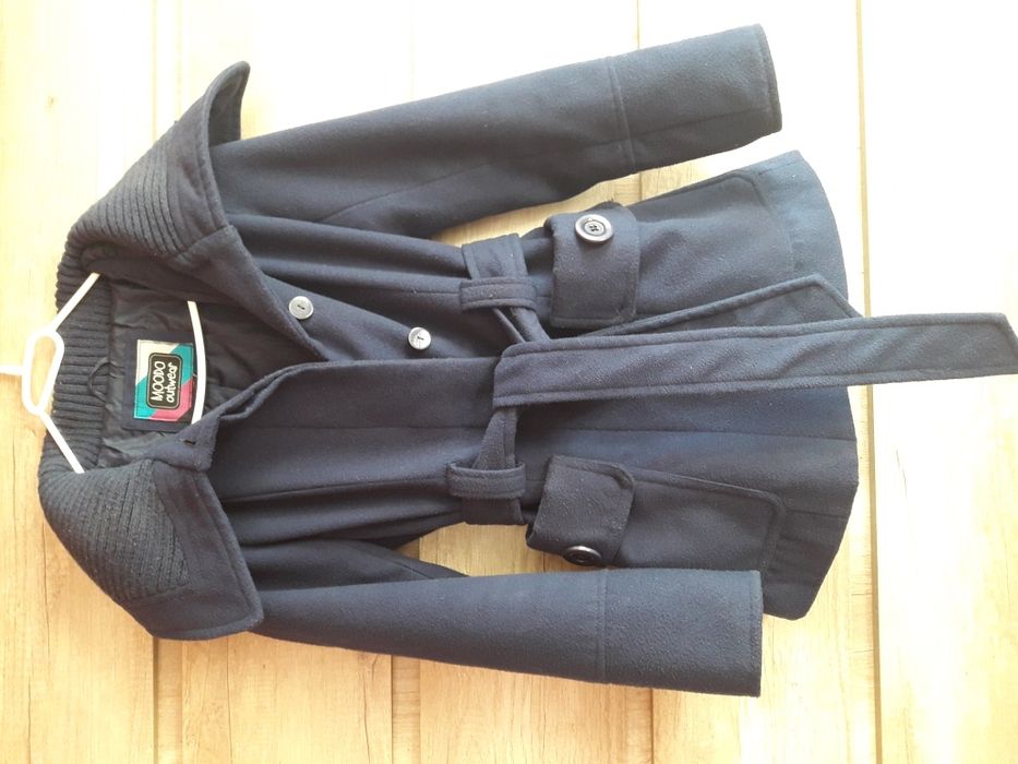 Płaszcz zimowy granatowy