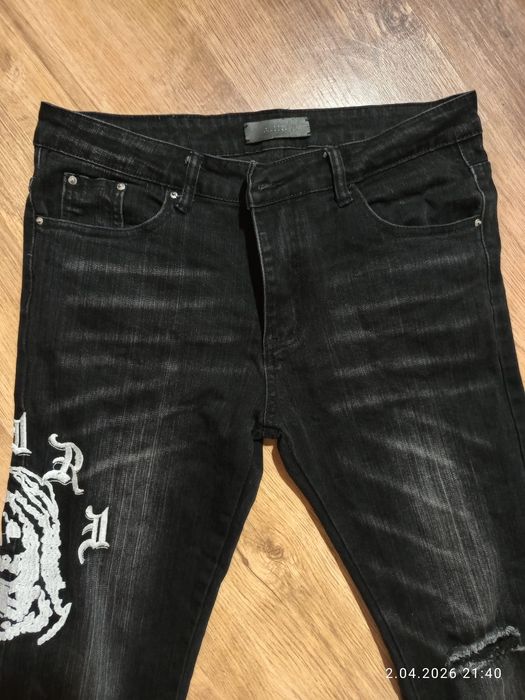 Amiri oryginalne slim stretch jeans męskie w stanie idealnym