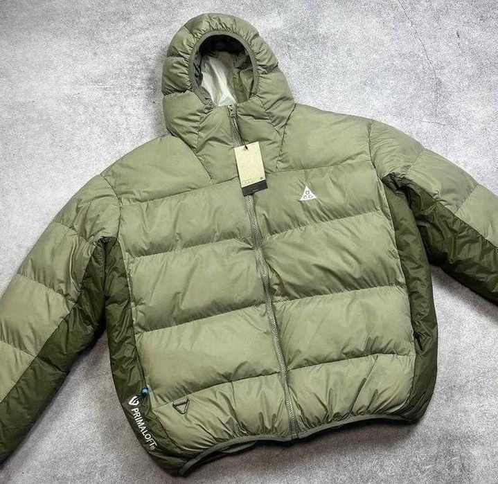 Пуховик Nike ACG / Куртка puffer асж чорний/хакі