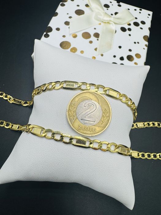 Nowy zloty lancuszek proba 585 waga 8,25g