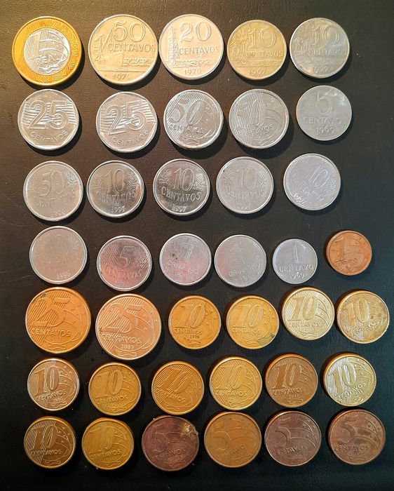 Lote moedas Brasil (sem repetidas)