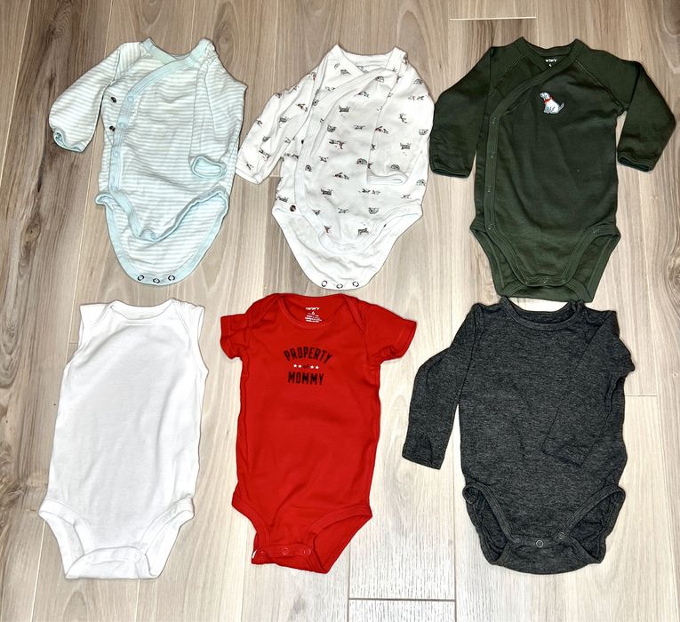Бодики carters H&M 6, 9, 12 M