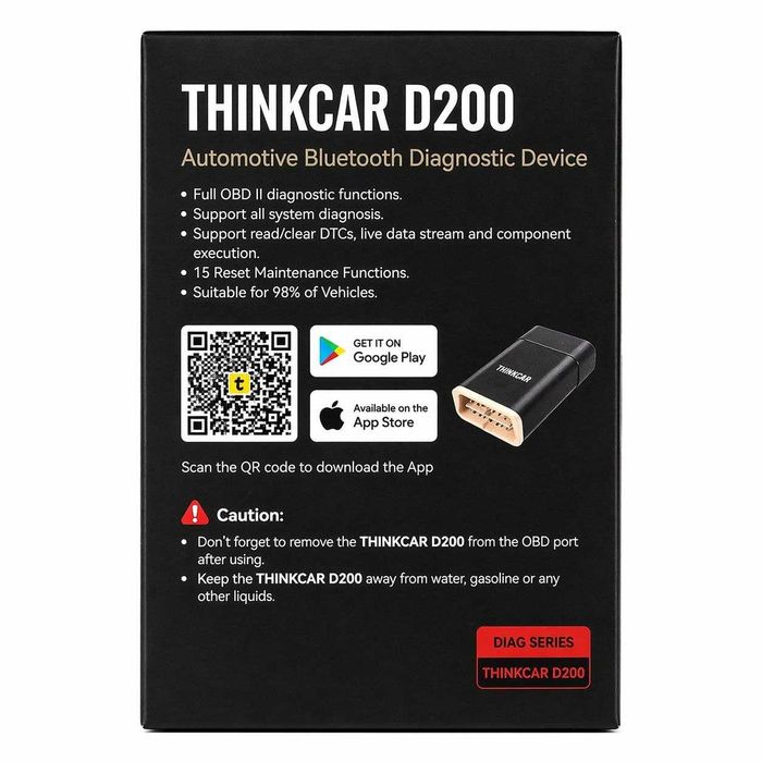 Автосканер Thinkcar D200 для Android, IOS НОВИНКА! сканер авто мультисканер мультимарочний сканер діагностика машини обладнання для сто оборудование