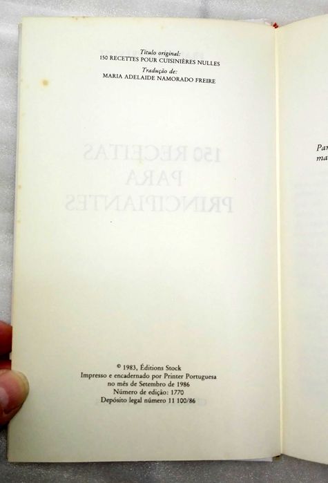 Livro 150 Receitas para Principiantes