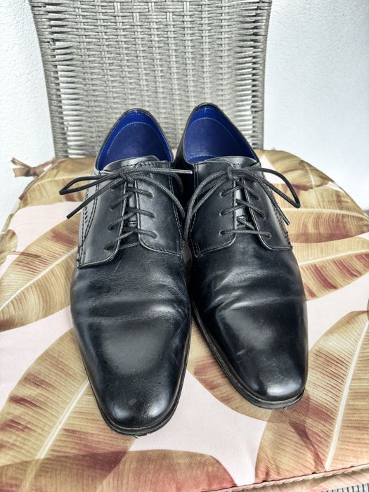 Czarne męskie buty Bugatti