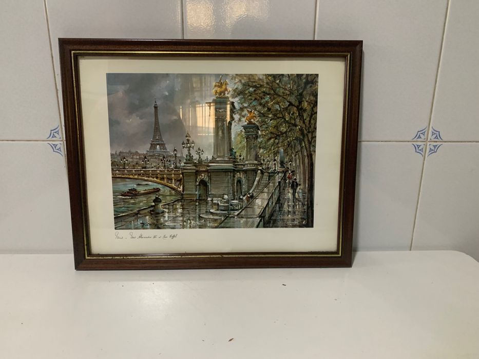 Quadros, molduras com vidro frontal