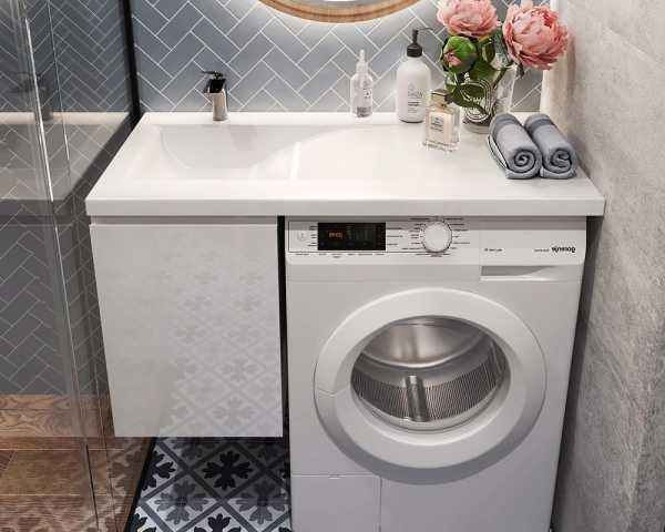 Тумба з стільницею над пральною машиною