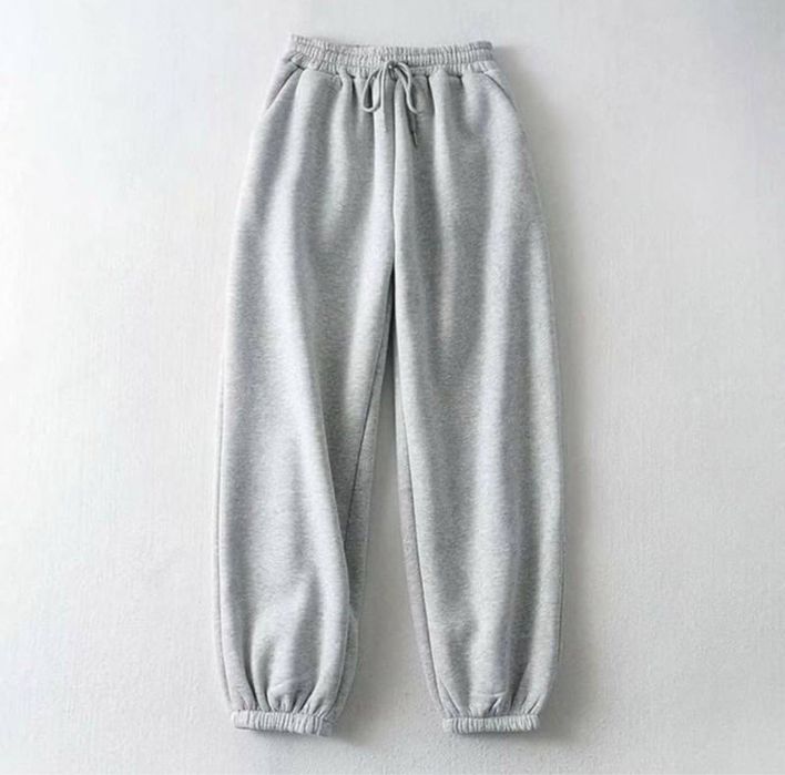 Женские спортивные штаны 42-50 НА ФЛИСЕ утепленные джоггеры с резинкой