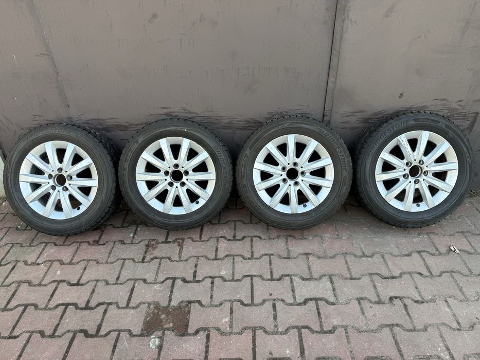 Komplet kół zimowych 5x112 Mercedes Audi Vw Skoda 205/60/16 Bridgeston