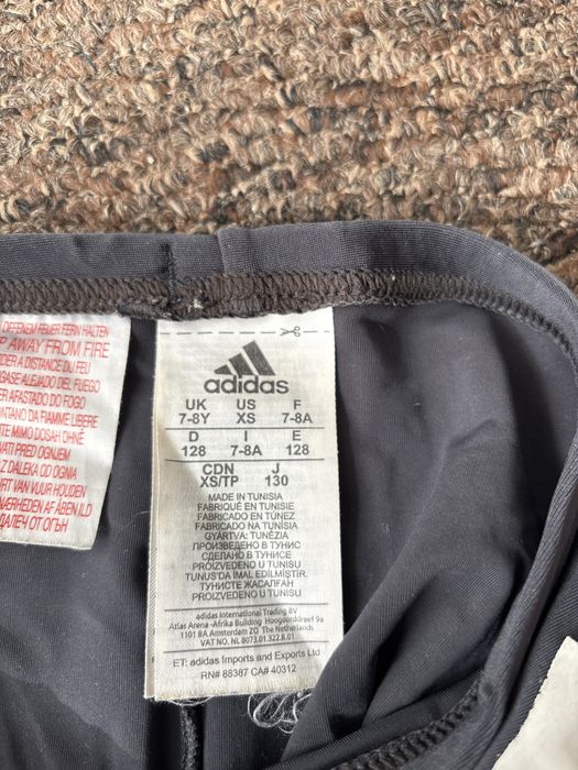 Kapielowki Adidas na 7 lat czarne