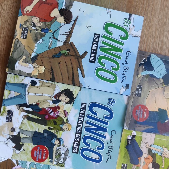 Conjunto 5 livros "Os cinco"