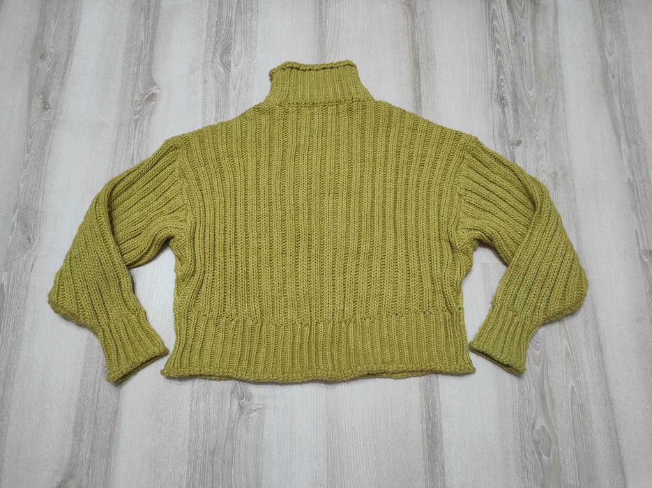 Теплий в'язаний светр oversize, светр тепла в'язка під горло H&M