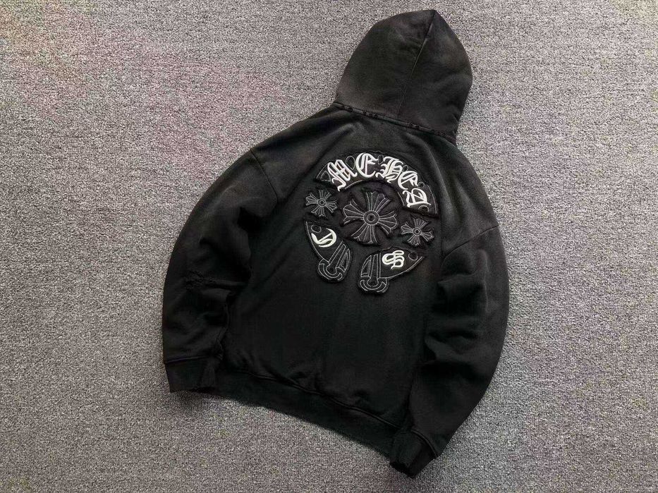 c*o様 未開封フーディー ZIP-UP ブラック　GD FAM 特典缶バッジ付 Зіп-худі Chrome Hearts зипка кофта хром хартс: 2 590 грн. - Худи