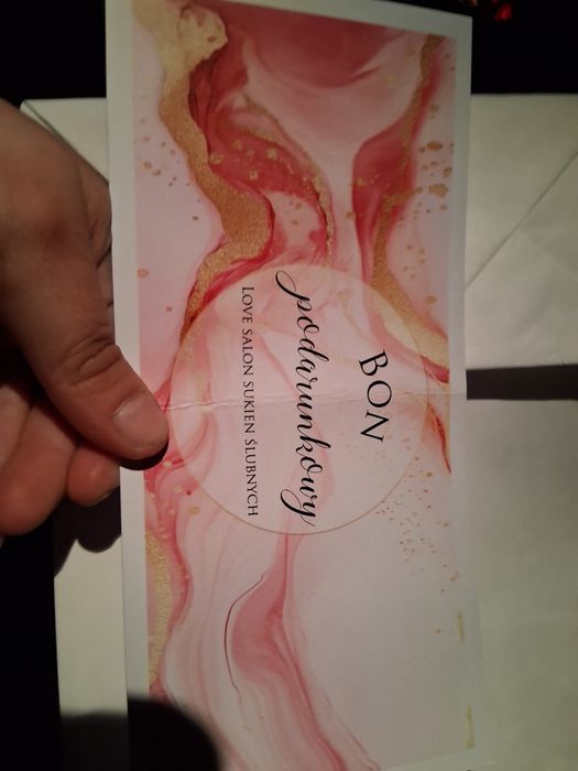 Bon na suknie ślubna