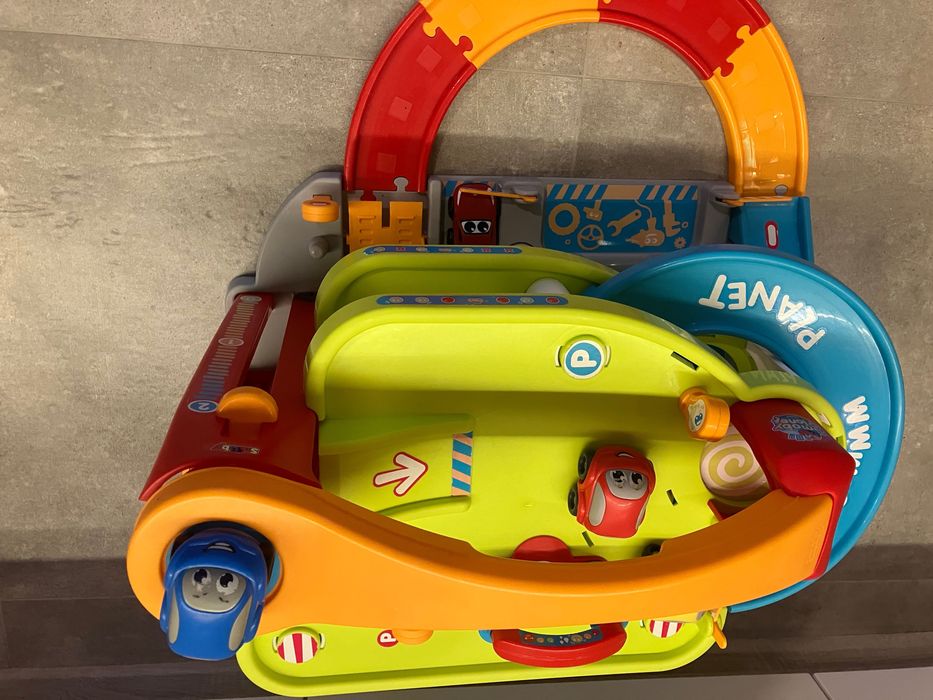 SMOBY Vroom Planet Duży Garaż Myjnia Stacja Benzynowa
