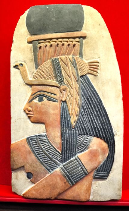 Egipska Płaskorzeźba na Kamieniu do Powieszenia na Ścianie/ Obrazek